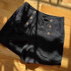 Womens Forever21 Black linen shorts size medium